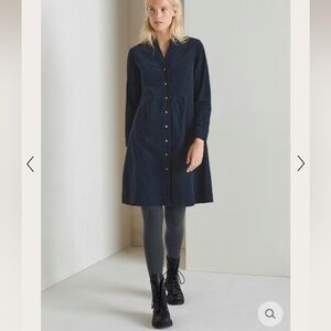 Poetry BUTTON-THROUGH DRESS Cotton cord